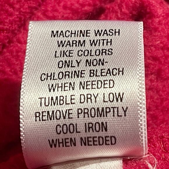 Croft & Barrow Vintage Holiday Snowman Fleece Pullover Top Womens L Red 35.0=R11 - Picture 8 of 8